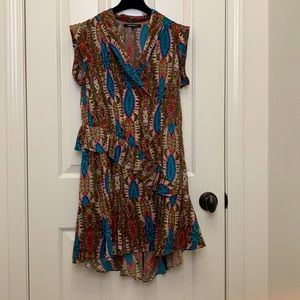 Nanette lepire silk ruffle dresses